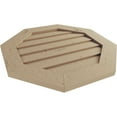 thumbnail image 5 of Ekena Millwork 18"W x 18"H Timberthane Knotty Pine Octagonal Faux Wood Non-Functional Gable Vent, Primed Tan, 5 of 5