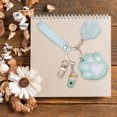 thumbnail image 4 of Cute Cat Paw Keychain Key Ring Bag Charm Pendant Gift for Girls, 4 of 8