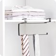 thumbnail image 4 of Soporte para toallas de papel debajo del gabinete de acero inoxidable que ahorra espacio y no requiere taladros para almacenar rollos de cocina, 4 of 8