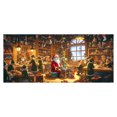 thumbnail image 4 of Large Festive Christmas Background for Holiday Parties and Santa Photography 7x16 Ft Garage Door Banner, 4 of 4