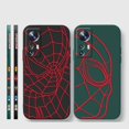 thumbnail image 4 of Case For Xiaomi 13 12 12S 11 11T 10 10S 9 9SE 8 8SE Pro Ultra Lite Colour Simple Liquid Silicone Case Marvel Spider-Man RED Line, 4 of 5