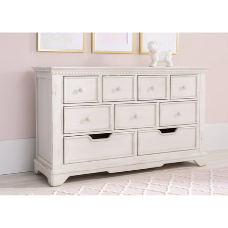 Simmons Kids Tivoli 9 Drawer Dresser Antique Chestnut Walmart Com