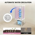 thumbnail image 5 of 30-Plant Hydroponics Tower Vertical Growing System Kit, Indoor Garden Planter Herb Garden with LED Grow Light and Water Pump, Vertical Planter Germination Kit for Herbs, Fruits and Vegetables(Gray）, 5 of 8