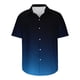 thumbnail image 4 of Mens Manga Corta Botón Abajo Camisas Botones Casuales Imprimir Blusa Turndown, 95% Poliéster 5% Camisa de Spandex para la Fiesta, Negocios Y Diario, 4 of 5