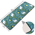 thumbnail image 2 of SKYSONIC 2X6 Feet Xmas White Bear Runner Rug with Rubber Backing, Merry Christmas Moon Non Slip Entryway Rug Runner Washable Soft Area Rug Carpet for Hallway Bedroom Kitchen Decor, 2 of 6