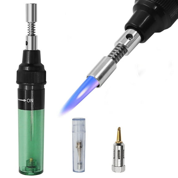 4 in 1 Portable Soldering Iron Kit, Portable Gas Soldering Iron Soldering Pen, Cordless Butane Soldering Iron and Torch, Gas Cordless Welding Tool Kit, For Electrical Circuit Parts Repairing