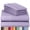 Lavender, variant on LuxClub Queen Sheet Set, 4PC Striped Bed Sheets Queen Size Light Grey, Deep Pocket Cooling Bed Sheets, Soft Hotel Luxury Bedding Wrinkle Free, Silky Fitted Sheet & Pillowcase Sets