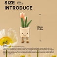 thumbnail image 3 of Adornos suculentos creativos, juguetes de peluche, simulación divertida, plantas en macetas de tulipán, decoraciones para el hogar, estudio, sala de estar, 35 cm, 3 of 7