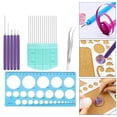 thumbnail image 4 of Abbracc Paper Quilling Tools Slotted Kit Rolling Curling Needle Pen Decoration Different 8Pieces with Comb, 4 of 8
