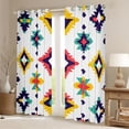 thumbnail image 2 of Manfei Bohemian Aztec Blackout Curtains Set of 2 (52x84 Each) for Teens Female Men,Exotic Style Window Curtains,Tribal Theme Curtains and Drapes,Lightweight Room Decor, 2 of 6