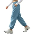 thumbnail image 6 of Women Solid Jogger Sweatpants Sevevn Elastic Drawstring High Waist Relaxed Fit Trousers With Side Pockets, Varied Solid Color Choices For Gym Training Home Lounging And Everyday Casual Outfits, 6 of 7