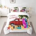 thumbnail image 2 of Erosebridal Ocean Surfing Bedding Sets King Size,Lodge Cabin Bed in a Bag King size,Summer Holiday Bedding King Size,Ultra Soft Rustic Bedroom Decorative,7-Piece, 2 of 6