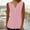 Pink, variant on Aloohaidyvio Tank Tops for Women,Women's Summer Solid Color Basic Button Shirts 2024 Round Neck Soft Sleeveless T-shirt Stretch Loose Casual Tops