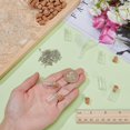 thumbnail image 3 of 100 Pcs Small Glass Bottles with Cork 1ml Tiny Wishing Bottles with 120 Pcs Iron Screw Eye Pins Mini Glass Vials with Funnel for Decoration Art Crafts DIY Projects for DIY, 3 of 5