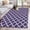 Purple, variant on Purple Moroccon Area Rug 4x6 Washable Rug Non Slip Country Chic Ethnic Minimalist Motifs Large Area Rug Indoor Floor Carpet for Entryway Bedroom Kitchen Living Room Home Office Dining Room Nursery