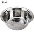 thumbnail image 4 of Labymos Stainless Steel Vegetable Basin Rice Bean Rinsing Bowl Kitchen Strainer SS Mixing Washing Bowl, 4 of 8
