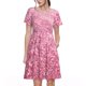 thumbnail image 1 of Balery Pink Glitter Vestidos sueltos de manga corta para mujer, vestidos de verano 2025, vestidos casuales de corte A con vuelo., 1 of 6