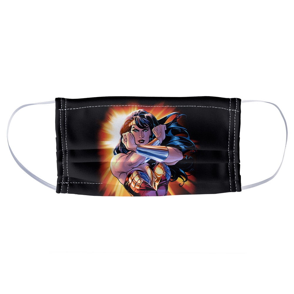 Wonder Woman Wonder Rays 1-Ply Reusable Face Mask Covering, Unisex
