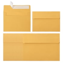 Uxcell 24ack A2 Envelopes, Self Seal Lemon Yellow Invitation Envelopes for Postcard Wedding Cards