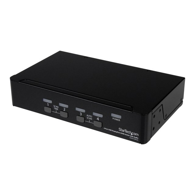 StarTech.com 4 Port DisplayPort KVM Switch w/ Audio - USB, Keyboard, Video, Mouse, Computer Switch Box for 2560x1600 DP Monitor (SV431DPUA) - KVM / audio / USB switch - 4 x KVM / audio / USB - 1 local user - desktop - for P/N: DP4N1USB6, IM12D1500P, SV431RACK, SVA12M2NEUA, SVA12M5NA