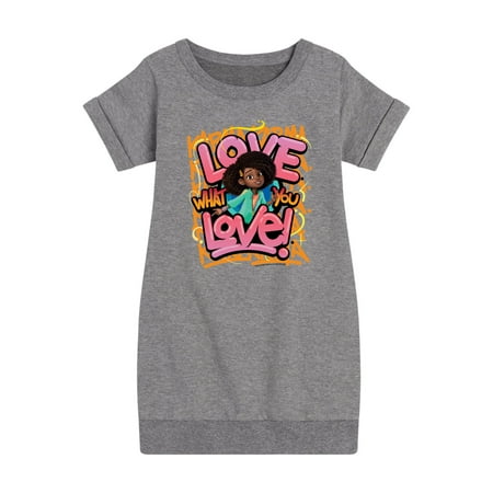 

Karma s World - Love What You Love - Toddler And Youth Girls Fleece Dress