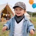 thumbnail image 2 of CAUYDY Kids Boy Dinosaur Washed Baseball Cap Toddler 4T 5T 6T 7T 8T Baby Boys Embroidered Distressed Baseball Cap Cartoon Childrens Hat (Sizes 3-8 Years,F02-Coffee), 2 of 7