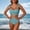 Green, variant on Two Piece High Waisted Swimsuits - Women Stripe Print Tummy Control Bikini Tie Strap Modest Bathing Suit 2PC 2026