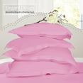 thumbnail image 5 of (3 pack) Nestl Pillow Sham Set of 2, Premium 1800 Series Double Brushed Bed Pillow Cases, Light Pink, Euro 26" X 26", 5 of 6