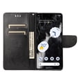 thumbnail image 7 of Decase for Google Pixel 7A Wallet Case, Shockproof Magnetic Women Flip Folio Cover with Butterfly Emboss Floral PU Leather Stand Credit Card Holders Slots Protective Phone Case,Black, 7 of 7