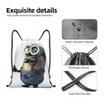 thumbnail image 4 of Pofeuu Minions for Water-Resistant 210D Drawstring Bag Compact Foldable Design Gym Yoga Travel Essentials Lightweight Carryall-Medium, 4 of 6