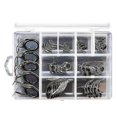 thumbnail image 1 of 40 Pcs/set Fishing Rod Guides Tip 8 Sizes Pole Repair Kit Line Rings Eyes Set Rings Stainless Steel, 1 of 5