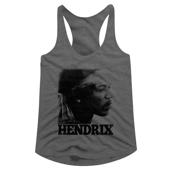 Jimi Hendrix Vintage Face Heather Women's Racerback Tank Top