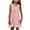 Pink, variant on ZACPNCV Girls Summer Casual Loose Tank Swing Midi Cute Shift Dress Pink 4-5 Years