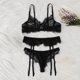 thumbnail image 3 of Gibobby Tangas de mujer sexy encaje Día de San Valentín Calzoncillos Ropa interior Sujetador Ropa de dormir Body Mujeres Liga Lencería Sexy Encaje Íntimos(Negro, CH), 3 of 5
