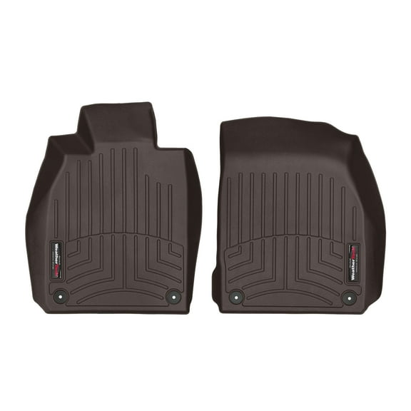 WeatherTech Custom Fit FloorLiners compatible with 4714651 - 1st Row (Driver & Passenger) Cocoa