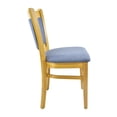 thumbnail image 2 of (Set of 2) Levi Vertical  Blue Denim Upholstered Dining Chair., 2 of 3