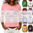 thumbnail image 3 of Hurxie Breast Cancer Shirt Women Breast Cancer Awareness Pink Ribbon T-Shirt Cancer Survivor V-Neck Tops Green,S, 3 of 5