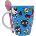 thumbnail image 3 of Juego De 2 Tazas Hello Kitty & Amigos De Porcelana Con Cuchara Sanrio,My Melody Kuromi Keroppi Badtz-Maru Pochacco Pompompurin Tazas para Bebidas Calientes, Capacidad 310 ml con Caja de Regalo, 3 of 8