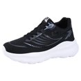 thumbnail image 5 of AUDeals Women Thick Heightening Sneakers Comfortable Walking Running Athletic Shoes Lightweight Wide Width Orthopedic Trainers (Black, 7), 5 of 9