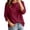 Red, variant on Cowl Neck Tunic Shirt for Womens Soft Drape Long Sleeve Pullovers Tops Trendy 2026 Soild Color Casual
