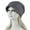 Grey, variant on Pxiakgy baseball cap Women Soild India Stretch Turban Hat Camouflage Hair Loss Head Scarf Wrap Black + One size
