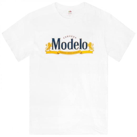 Modelo Cerveza 1925 Logo on White T-Shirt-Medium