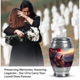 thumbnail image 4 of Cardinal Bird Mini Cremation Urns For Human Ashes, Cloud Keepsake Memorial Urns For Adult Male, Sunset Tiny For Human Ashes, Blue Urn For Adult, Memorial Urn For Funeral 3 Inch, 4 of 7
