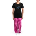 thumbnail image 4 of CafePress - Shark Attack! Pajamas - Women's Short Sleeve Print T-Shirt and Pants Dark Cotton Pajama Set, 4 of 7