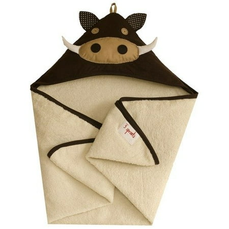 3 SPROUTS HOODED TOWEL - WARTHOG
