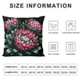 thumbnail image 5 of JEUXUS Protea Flower Ultra Soft Cozy Farmhouse Pillowcase for Car Couch Bedroom White, 5 of 5