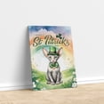 thumbnail image 3 of Happy St. Patrick’s Day Sphynx with Green Hat Shamrocks Rainbow Vertical Matte Canvas Poster Cat Lover Kitten Owner Gifts Idea Wall Art Home Decor - 03007, 3 of 5