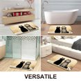 thumbnail image 3 of 1pc Two Furry Cats in a Bathtub Absorbent Non-Slip Bathroom Thickened Flannel Rug Decor,Soft,Quick Drying,Suitable For Indoor/outdoor Use,Bathrooms,Bedrooms,Kitchens,Terrace,Laundry Rooms,16"x24", 3 of 9