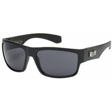 Locs Hardcore Black w/ Grey Wood Arms Sunglasses