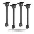 thumbnail image 4 of simhoa 4Pcs Folding Table Legs Black Carbon Steel Multipurpose Bed Laptop Desk Feet 20cm, 4 of 8